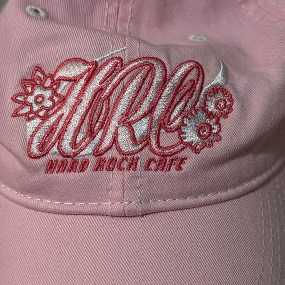 Hard Rock Cafe Light Pink Floral‎ Hat - Picture 4 of 4